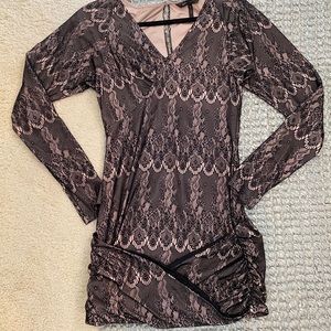BCBG long sleeve lace mini!